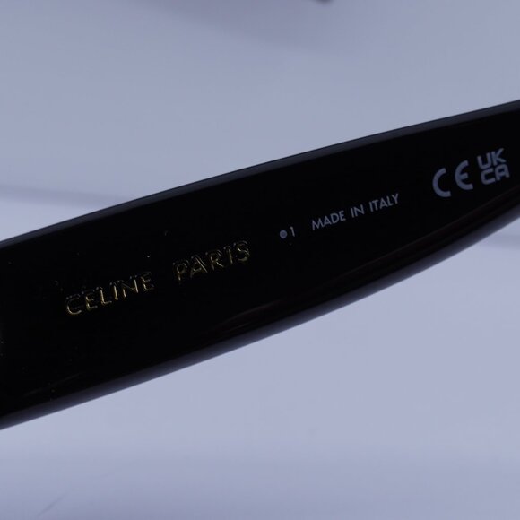 Celine CL40312U TRIOMPHE 01A Oval Sunglasses - Black/Grey - Picture 7 of 10